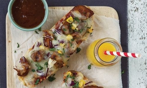 Barbecue Chicken Pizza Baguette